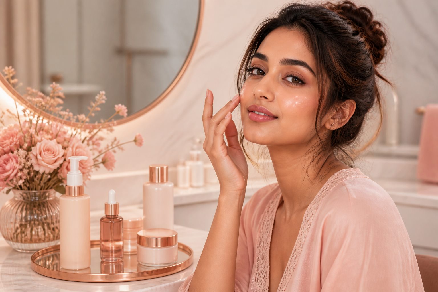 Skincare campaign ideas blog thumbnail with fictional creator
