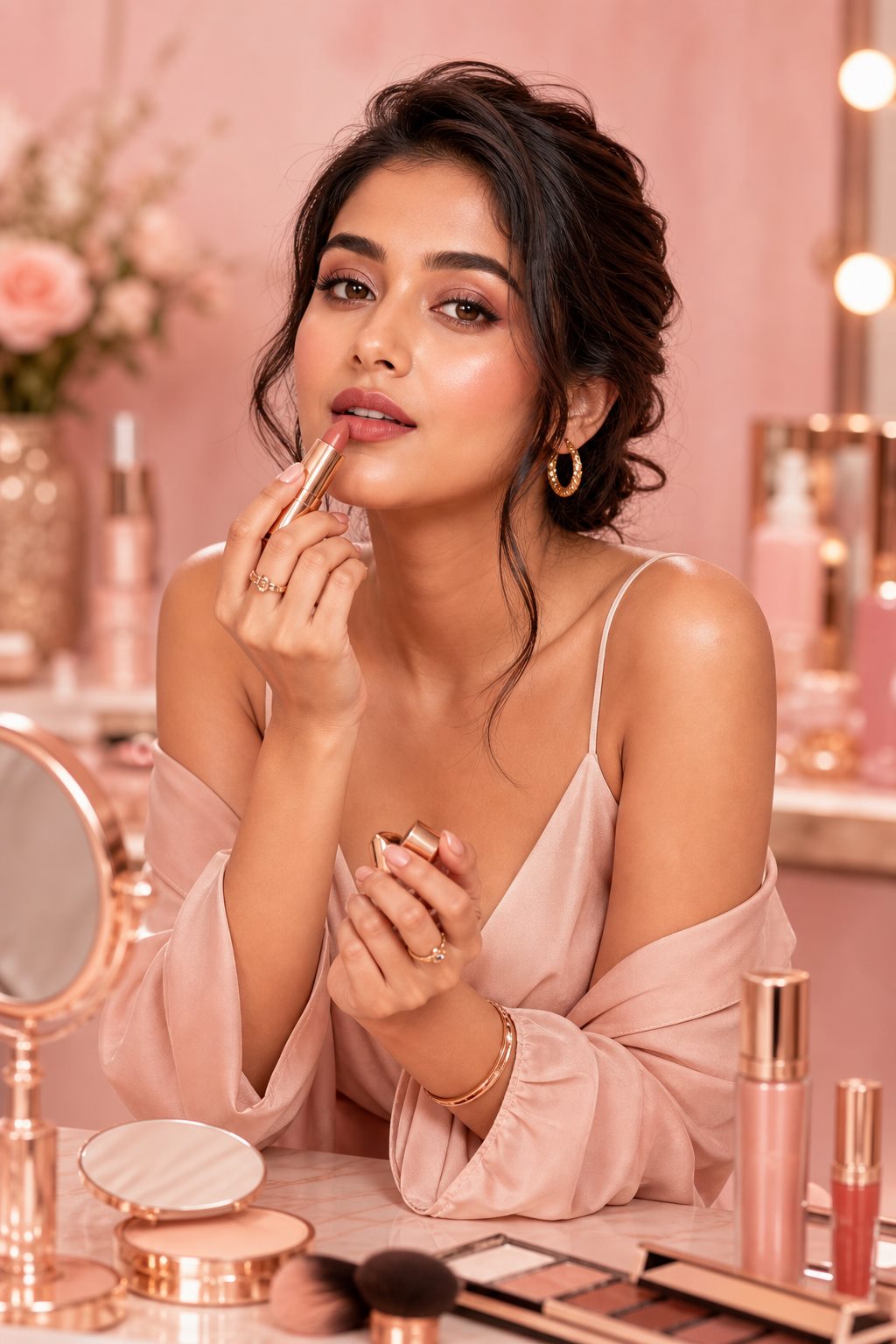 Fictional Indian beauty creator campaign preview